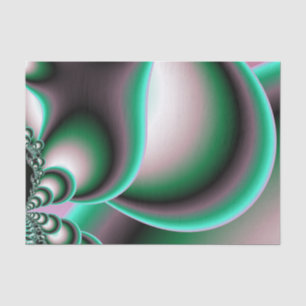 Beautiful Colourful Abstract fractal spiral circle Tissue Paper