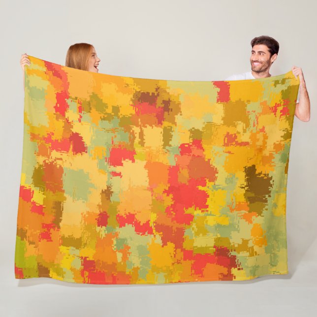 Beautiful Colourful Abstract Pattern Fleece Blanket (In Situ)