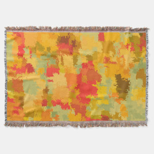 Beautiful Colourful Abstract Pattern Throw Blanket