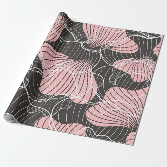 Beautiful colourful abstract seamless pattern. Bac Wrapping Paper (Unrolled)