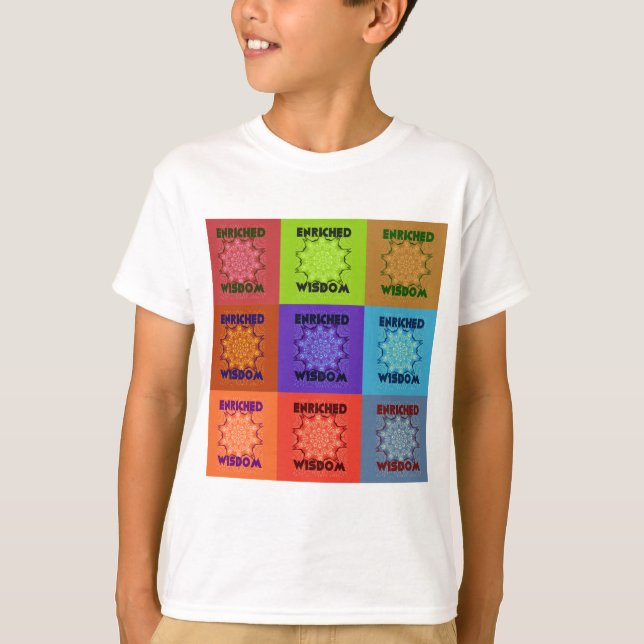  Beautiful Colourful amazing  Enriched Wisdom  Pop T-Shirt (Front)