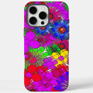 Beautiful Colourful Amazing Floral Pattern Design iPhone 16 Pro Max Case