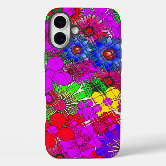 Beautiful colourful amazing floral pattern design  Case-Mate iPhone case (Back)