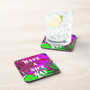 Beautiful Colourful Amazing Floral Pattern Design Coaster