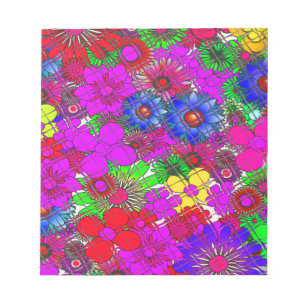 Beautiful Colourful Amazing Floral Pattern Design Notepad