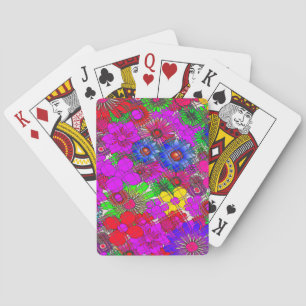 Beautiful Colourful Amazing Floral Pattern Design Playing Cards