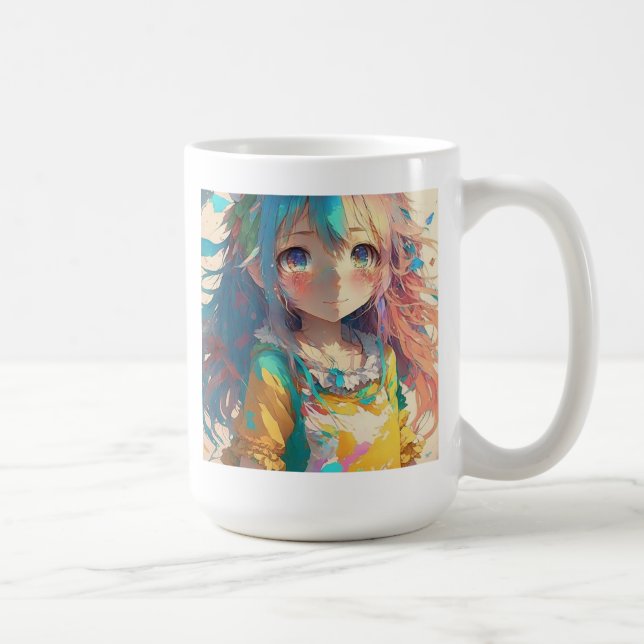 Beautiful Colourful Anime Girl Have a Beautiful Da Coffee Mug (Right)