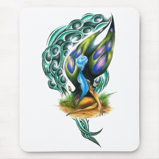 Beautiful Colourful Celtic Forest Faery Mouse Pad (Front)