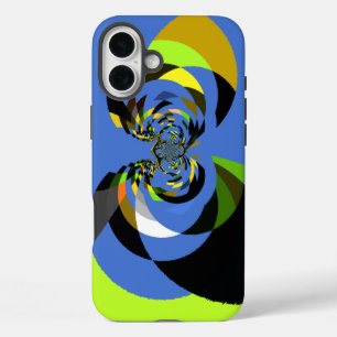 Beautiful colourful female silhouette Illustration iPhone 16 Plus Case