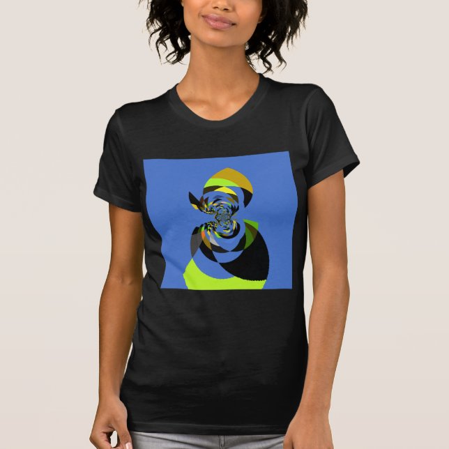 Beautiful colourful female silhouette Illustration T-Shirt (Front)
