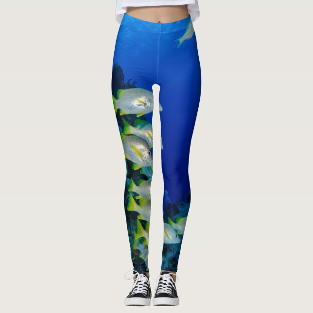 Beautiful Colourful Fishes | Best gift for sea lif Leggings (Front)