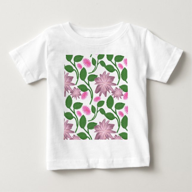 Beautiful Colourful floral pattern  Baby T-Shirt (Front)