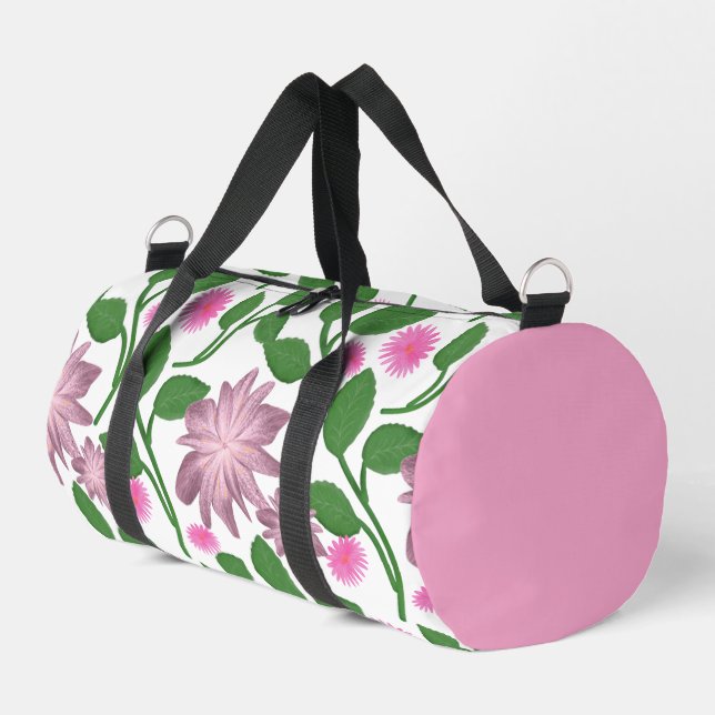 Beautiful Colourful floral pattern  Duffle Bag (Left Corner)