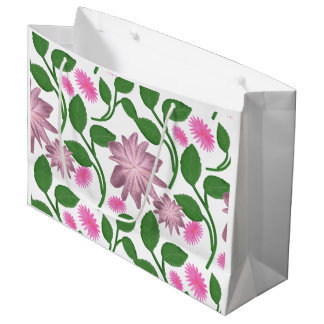 Beautiful Colourful floral pattern Large Gift Bag