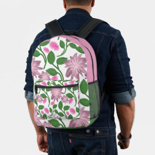 Beautiful Colourful floral pattern Printed Backpack