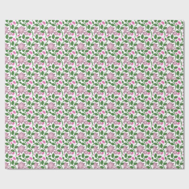 Beautiful Colourful floral pattern  Wrapping Paper (Flat)