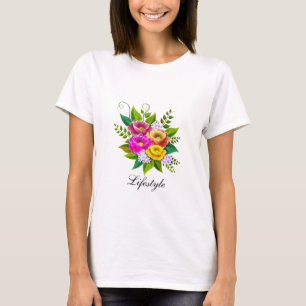 Beautiful Colourful Flower Bouquet T-Shirt