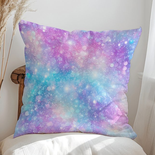 Beautiful Colourful Glittery Background Cushion (Creator Uploaded)