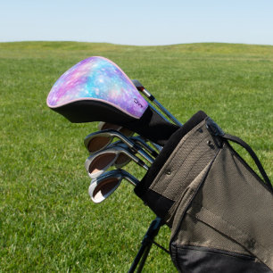 Beautiful Colourful Glittery Background Golf Head Cover