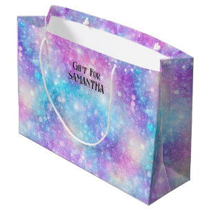 Beautiful Colourful Glittery Background Large Gift Bag