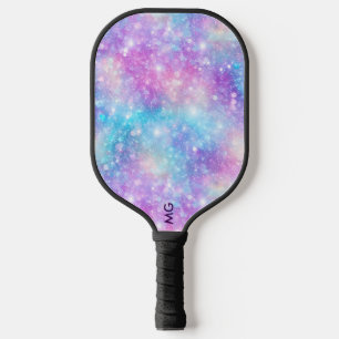 Beautiful Colourful Glittery Background Pickleball Paddle