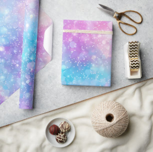 Beautiful Colourful Glittery Background Wrapping Paper
