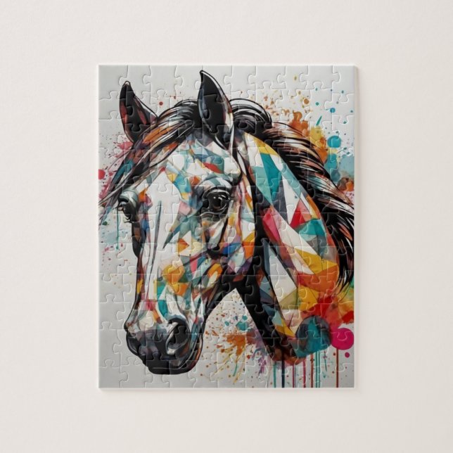 Beautiful Colourful Horse ,Horse Lover  Jigsaw Puzzle (Vertical)