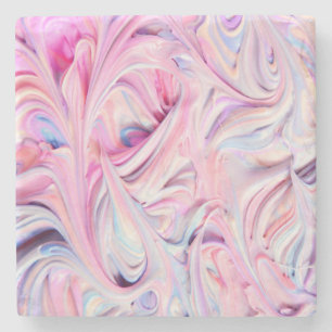 Beautiful & Colourful Liquid Marshmallow Stone Coaster