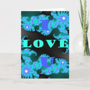 Beautiful colourful Love universe vector design ar Card