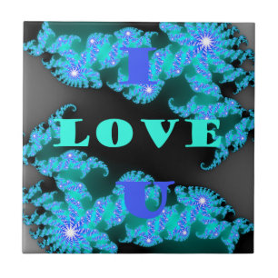 Beautiful colourful Love universe vector design ar Ceramic Tile