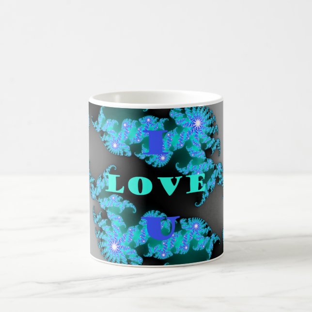 Beautiful colourful Love universe vector design ar Coffee Mug (Center)