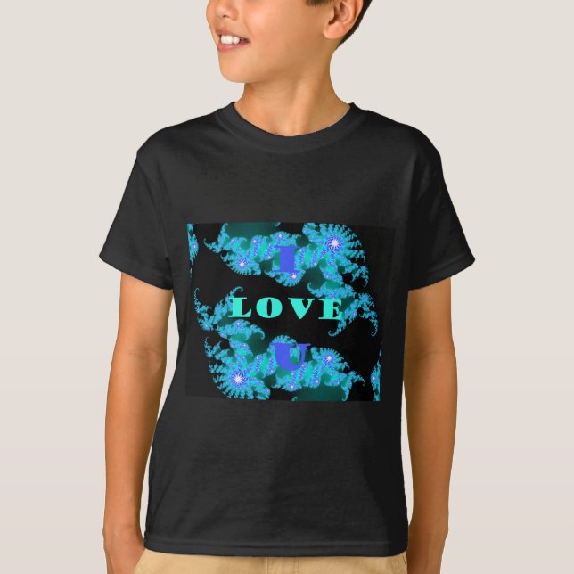 Beautiful colourful Love universe vector design ar T-Shirt (Front)