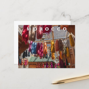 Beautiful Colourful Moroccan Handmade Craft Postcard