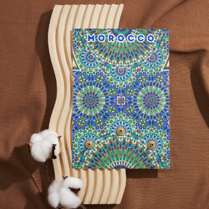 Beautiful Colourful Morocco Zellij Patterns Postcard