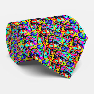 Beautiful Colourful Multi-Colour Abstract Pattern Tie