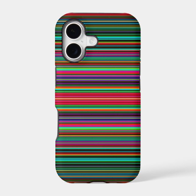 Beautiful Colourful Multicolored Stripe Pattern (Back)