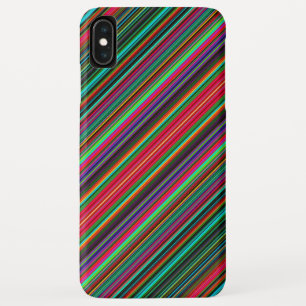Beautiful Colourful Multicolored Stripe Pattern iPhone XS Max Case