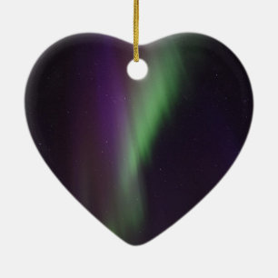 Beautiful colourful northern lights ceramic ornament