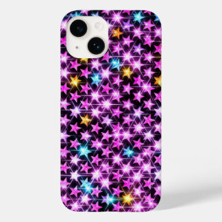 beautiful colourful purple shiny stars Case-Mate iPhone 14 case