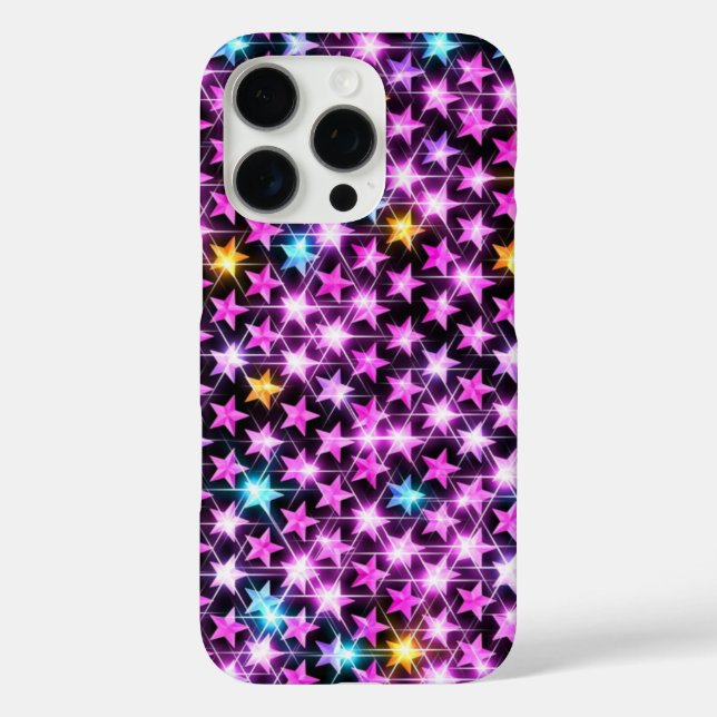 beautiful colourful purple shiny stars Case-Mate iPhone case (Back)