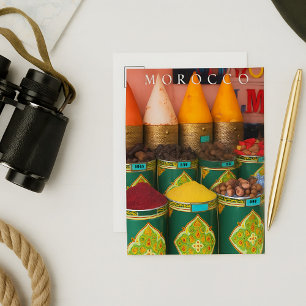 Beautiful Colourful Spices Of Marrakech  Holiday Postcard
