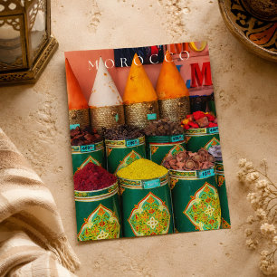 Beautiful Colourful Spices Of Marrakech  Postcard
