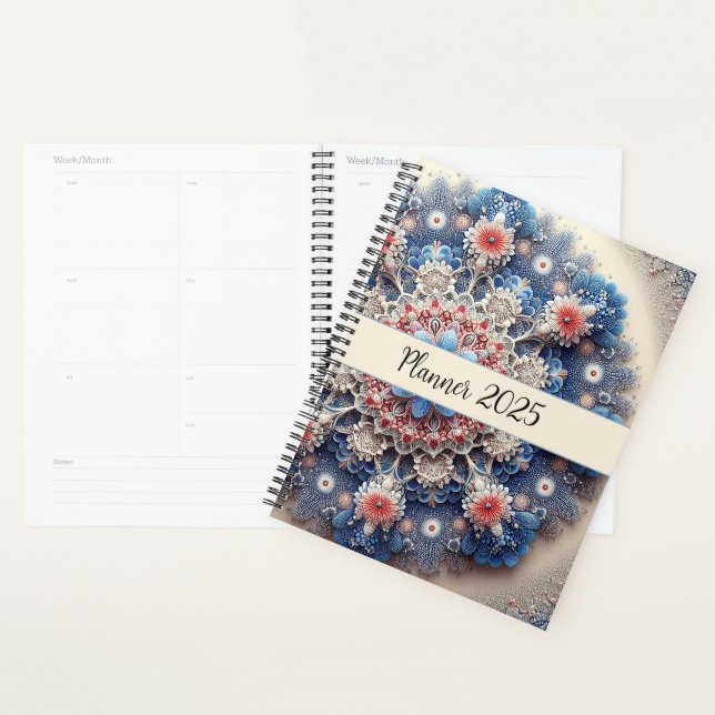 Beautiful Colourful Spiritual Chic Mandala Vintage Planner (Display)