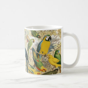 Beautiful Colourful Tropical Birds Parrots Coffee Mug