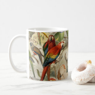 Beautiful Colourful Tropical Birds Parrots  Coffee Mug