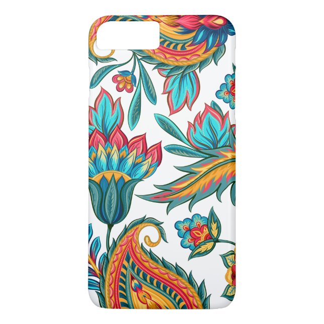 Beautiful Colourful Watercolors Ethnic Paisley Case-Mate iPhone Case (Back)