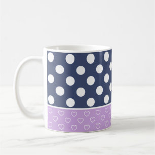 Beautiful Colours Dots And Hearts Coffee Mug