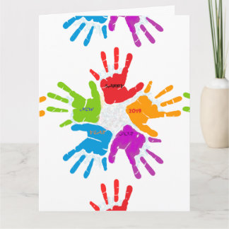 Beautiful colours for the most beautiful year card