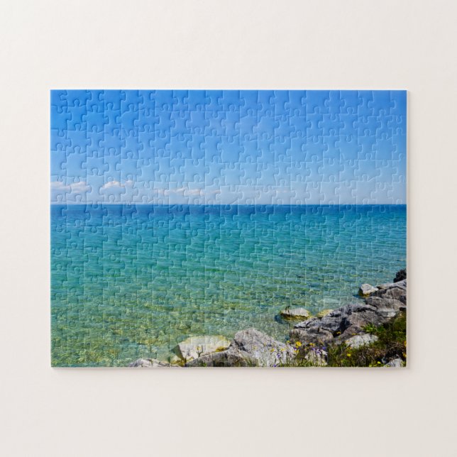 Beautiful Colours Of Lake Huron Jigsaw Puzzle (Horizontal)