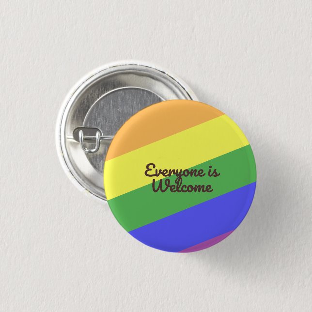 Beautiful colours of the gay parade  3 cm round badge (Front & Back)